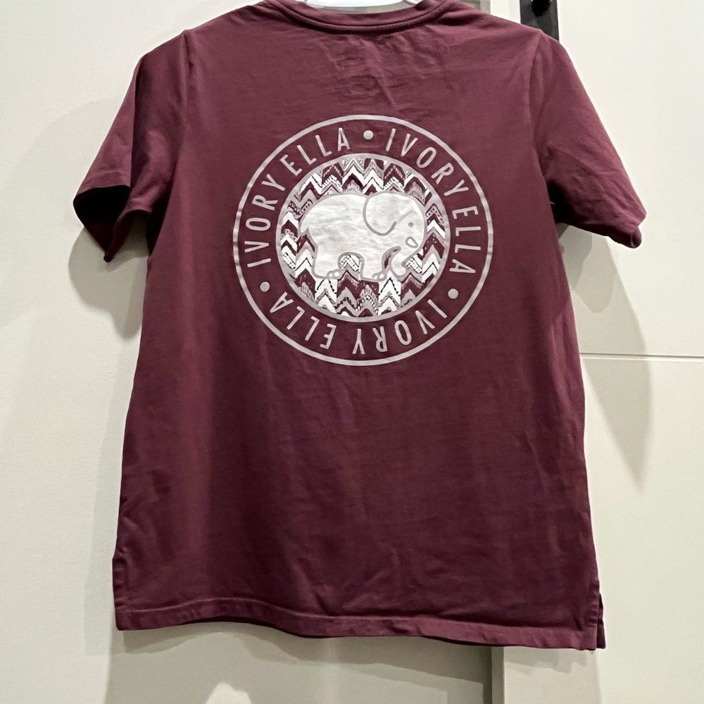 Ivory Ella Maroon T-Shirt